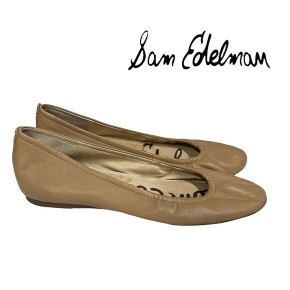 Sam Edelman Noah Women's Tan Leather Slip-on Ballet Flats 7.5 - Picture 1 of 7